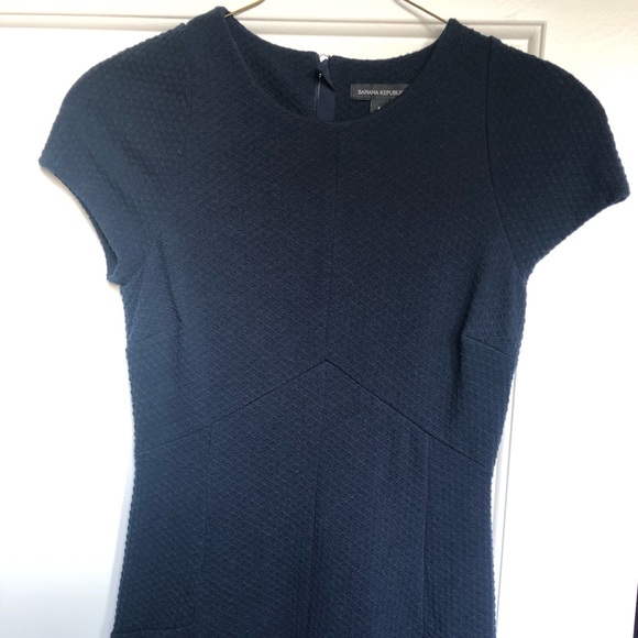 Navy banana republic knee length dress - Picture 3 of 5